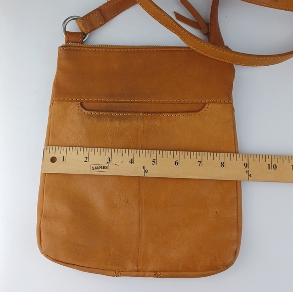Hobo Crossbody Soft Brown Leather Purse - Picture 8 of 8